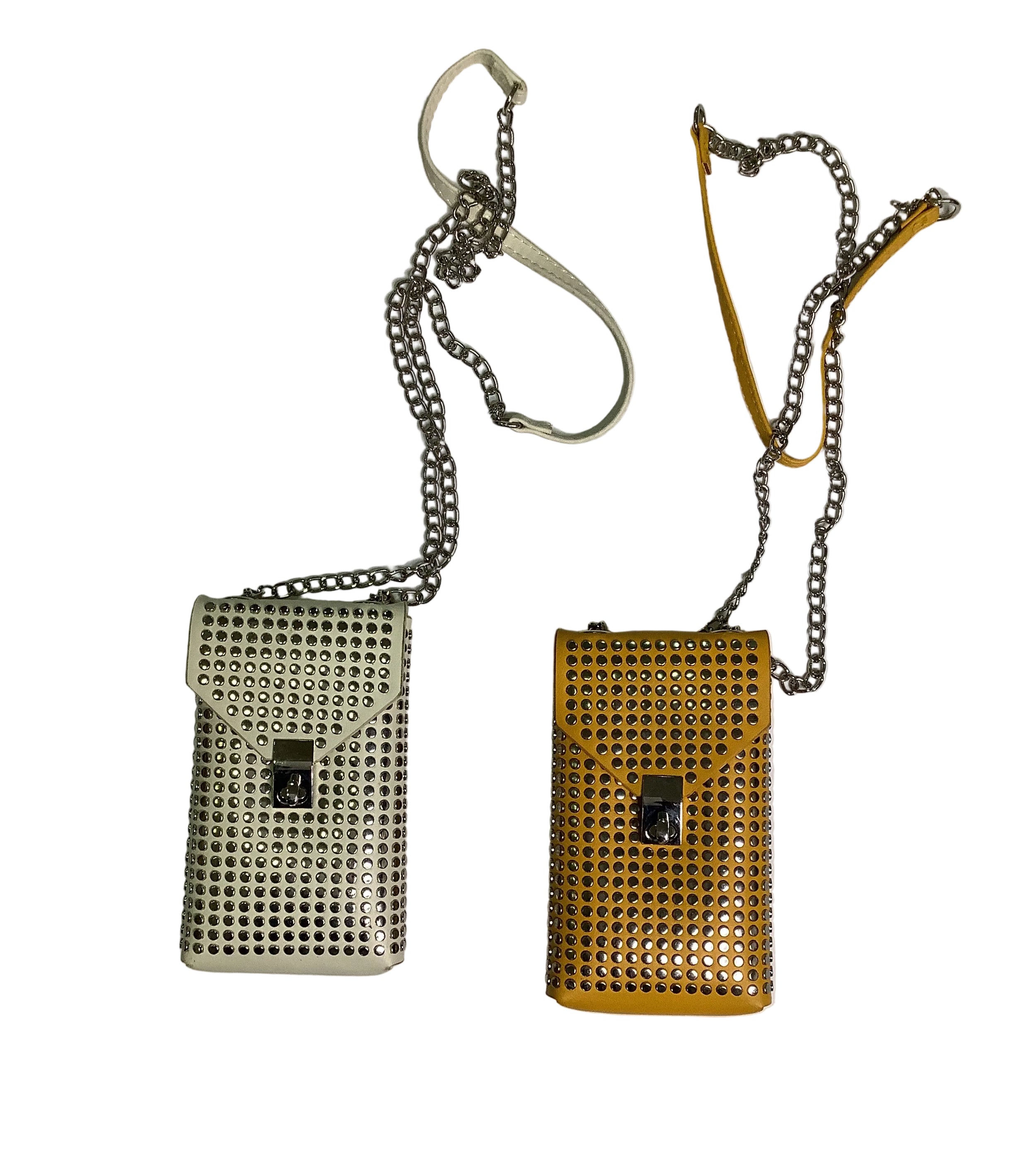 Leather Hand Bag With Chain