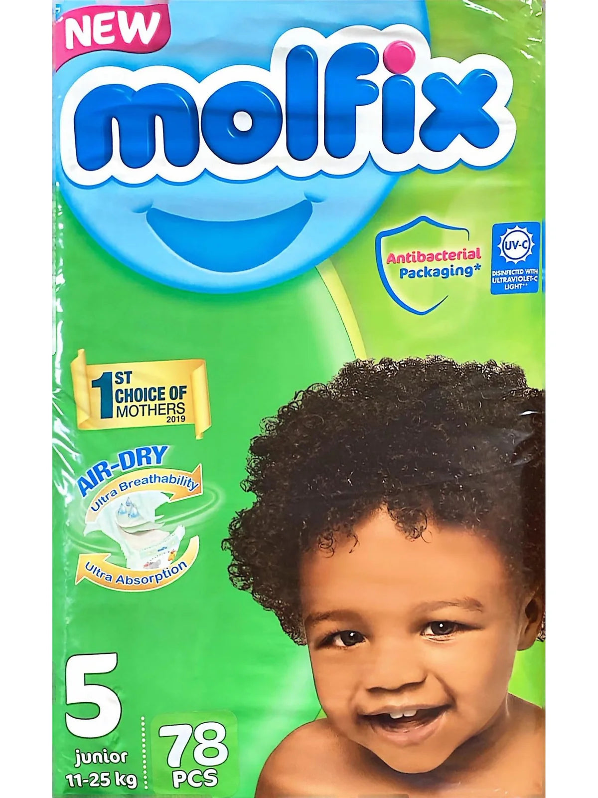 Molfix Diapers Size 5 junior 11-25kg (78pcs)