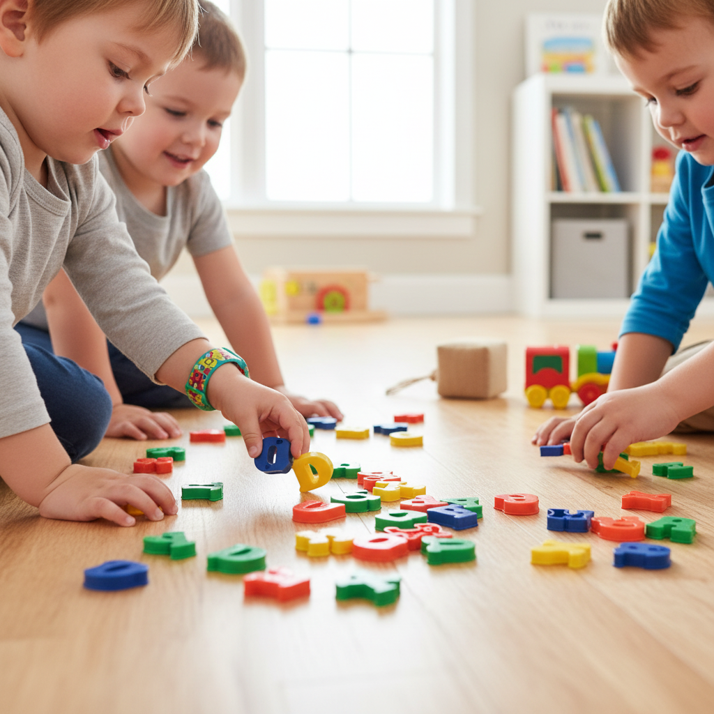 Fun Play Disc Numbers/Alphabet DIY Puzzle