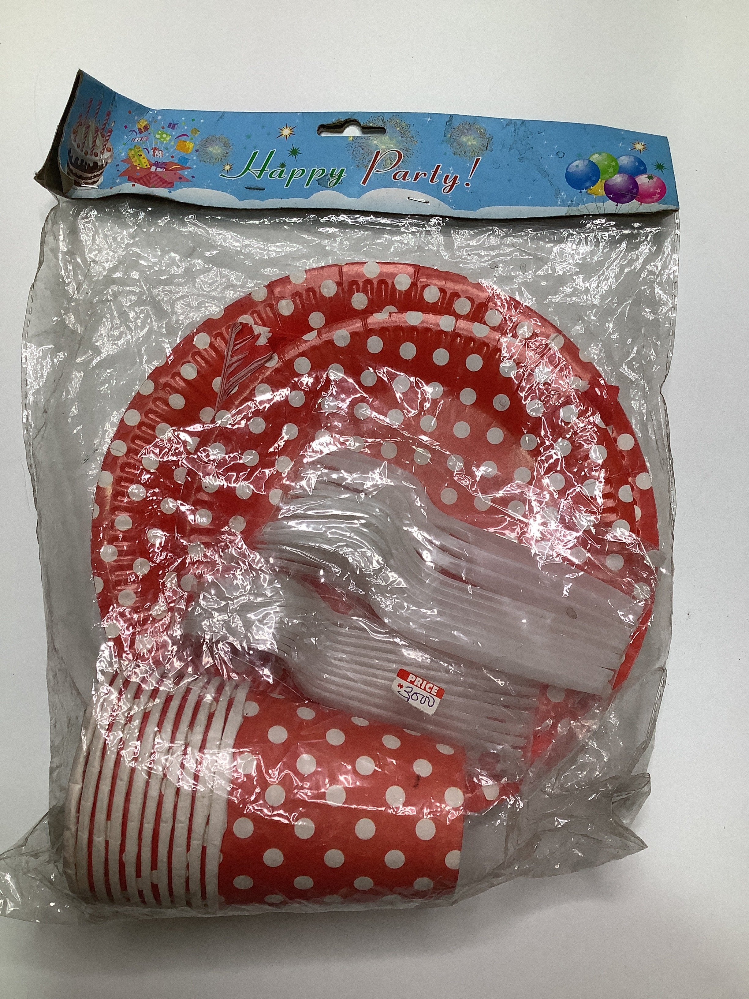 Disposable Feeding Set (Plate, Cup, Spoon And Fork).