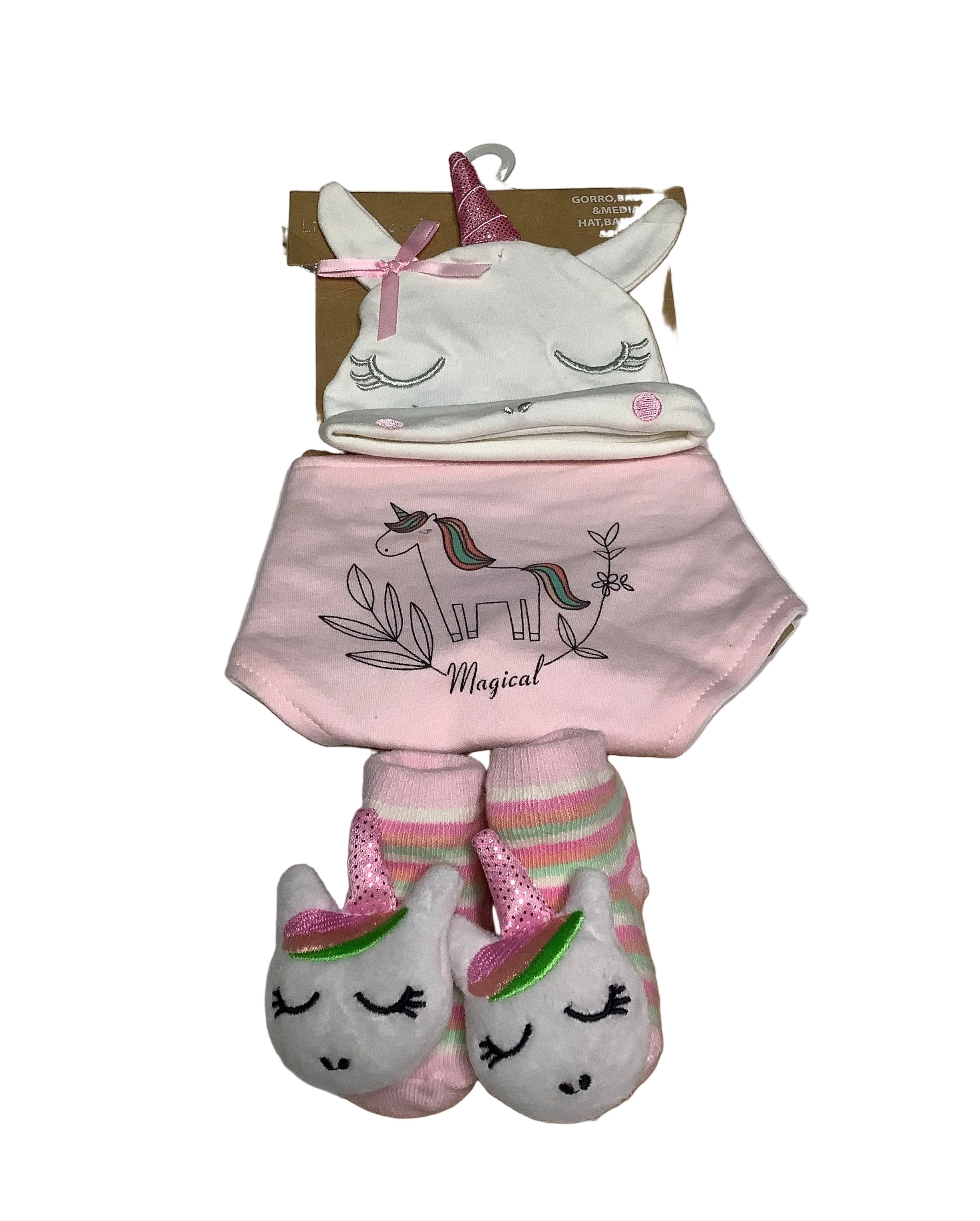 Little Alpaca Baby Set (Hat, Bib & Socks)