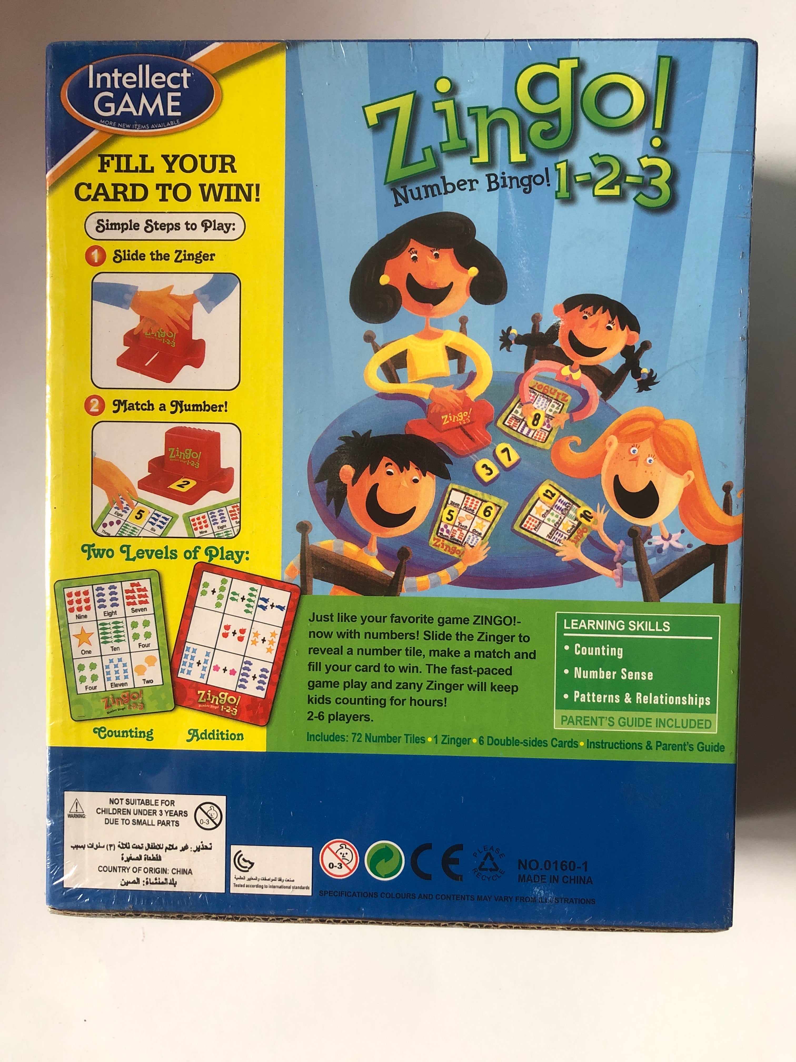 ZINGO INTELLECT GAME