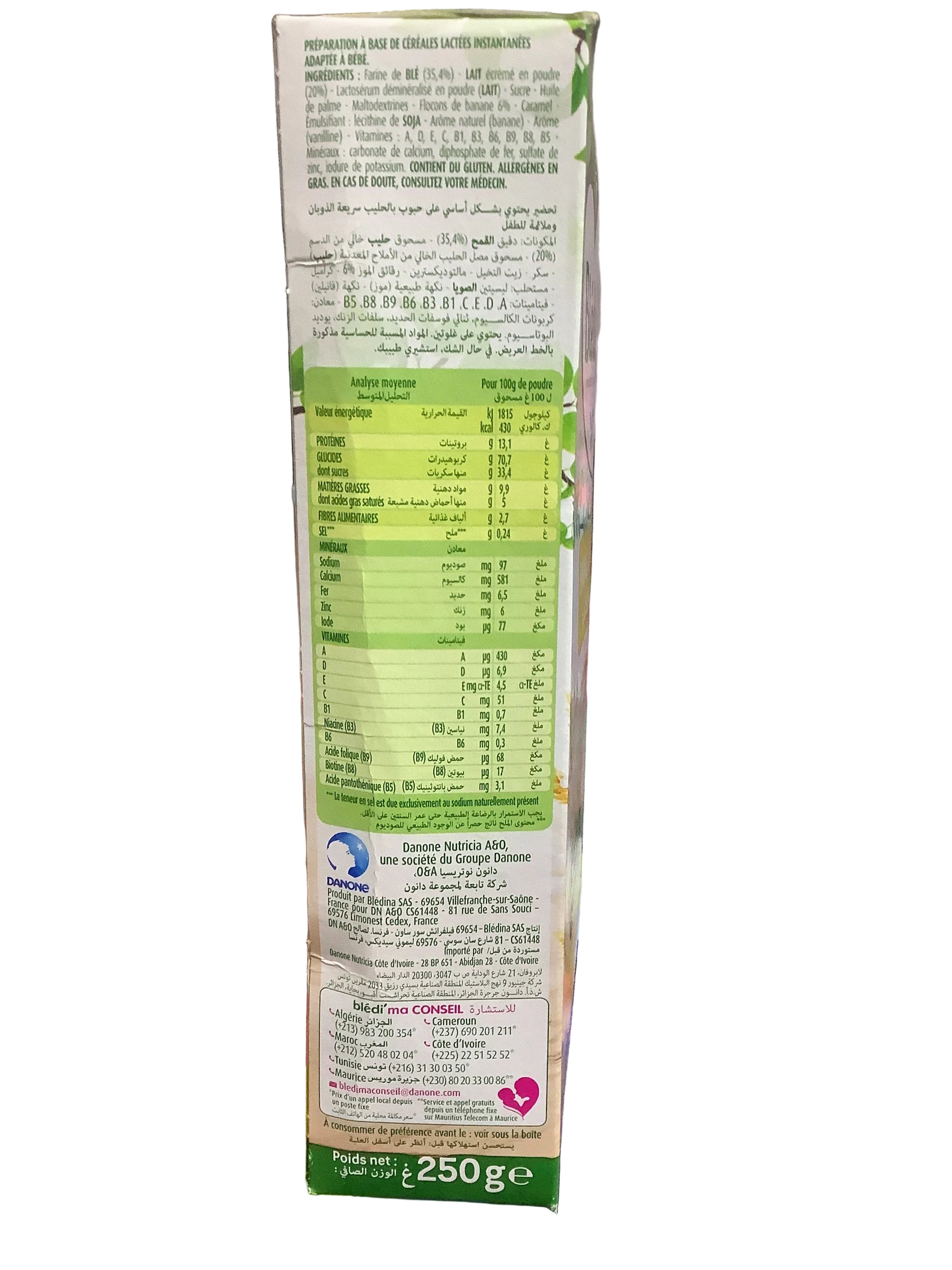 Bledine Banane & Lait 250g (6-36months)