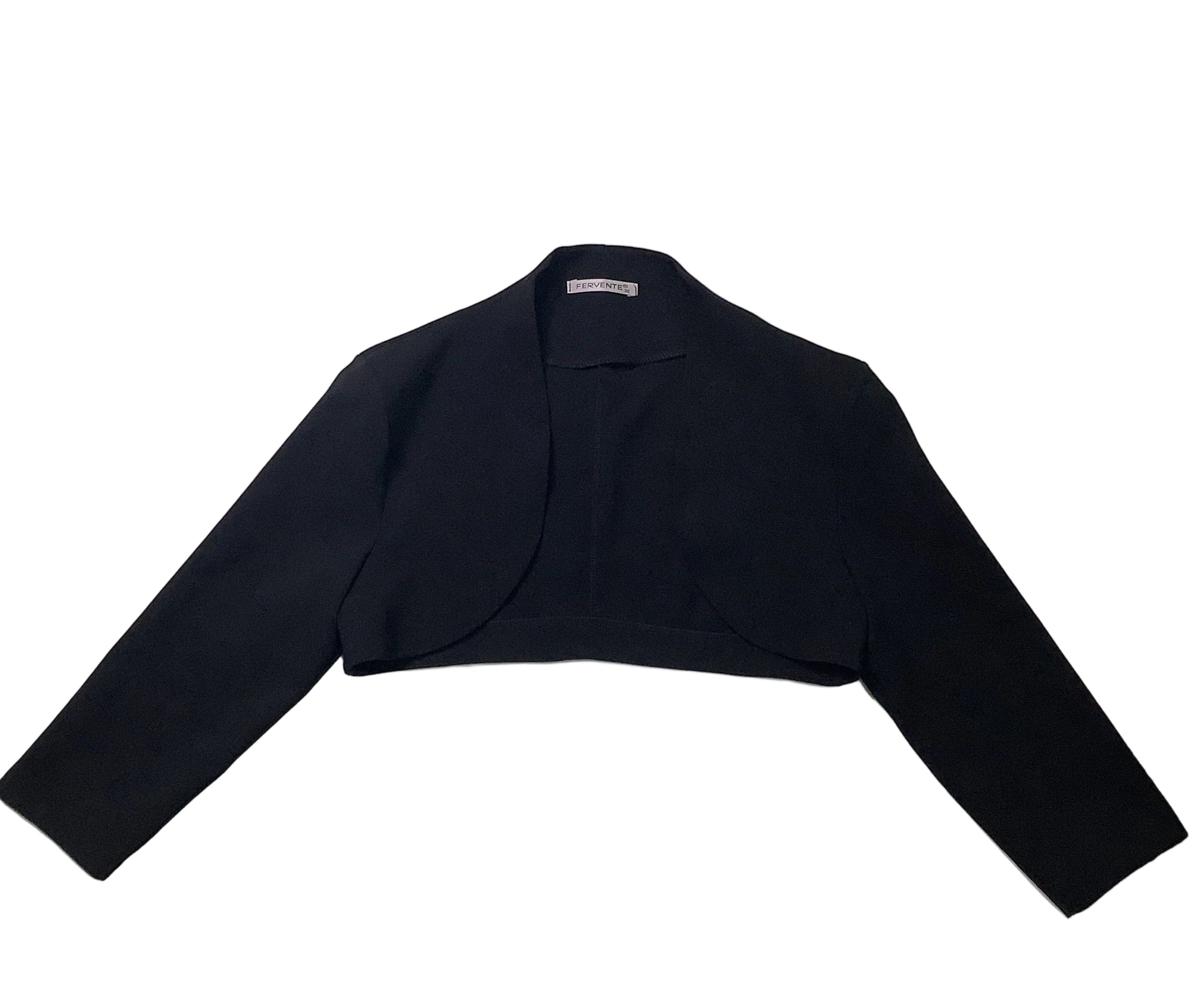Fervente Black Long Sleeve Girls Jacket