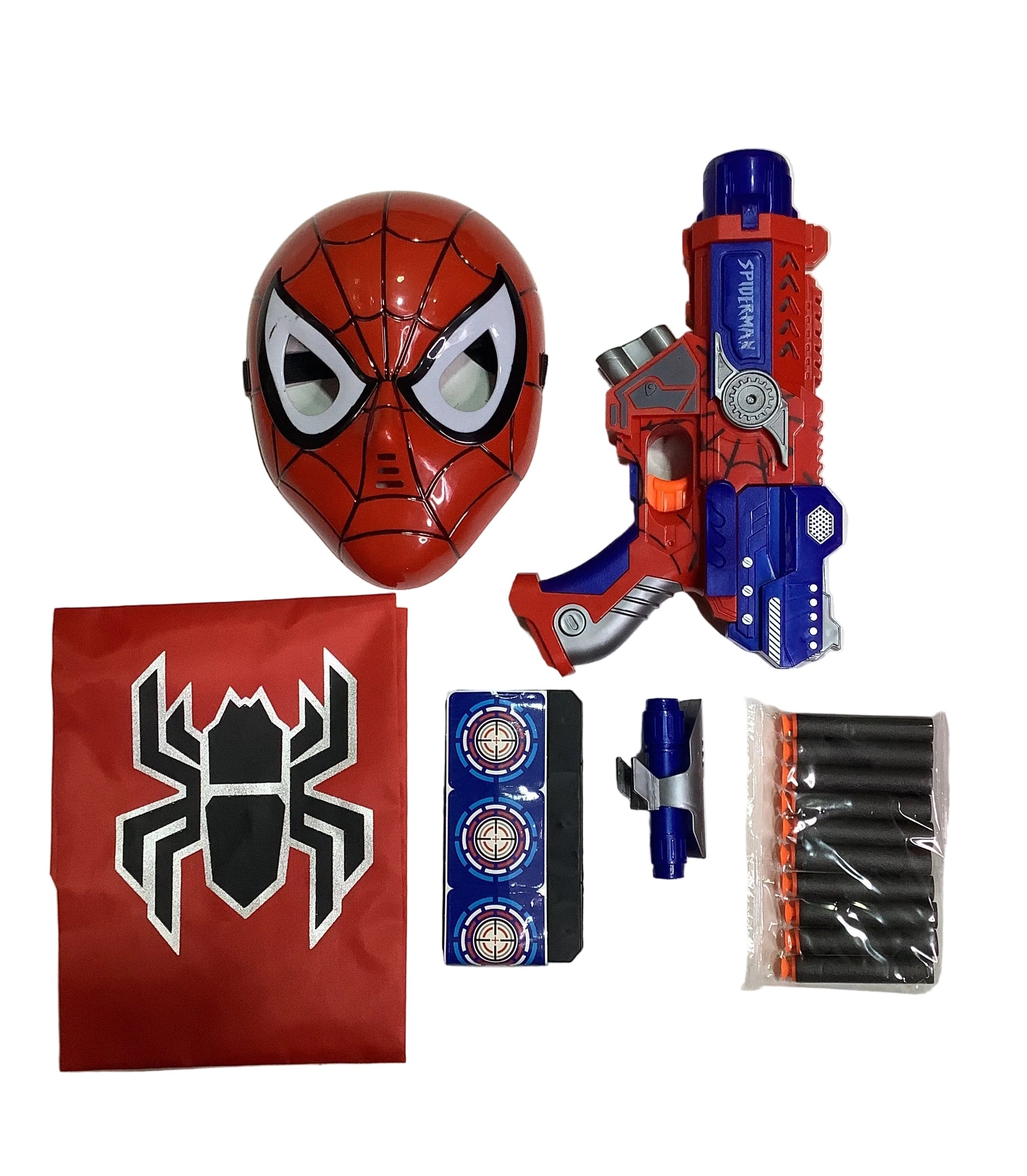 Hero Attack (Spiderman) Mask & Gun 3yrs+