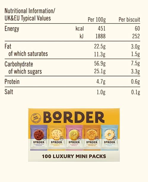 Border Biscuits Assorted Chocolate & Butter Biscuits (Single Pack)
