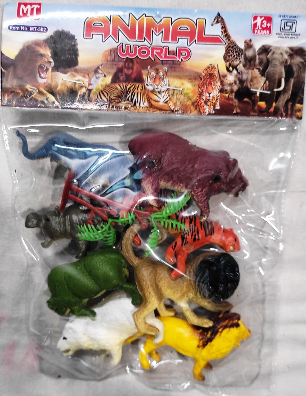 Animal World Colorful Figurine Set
