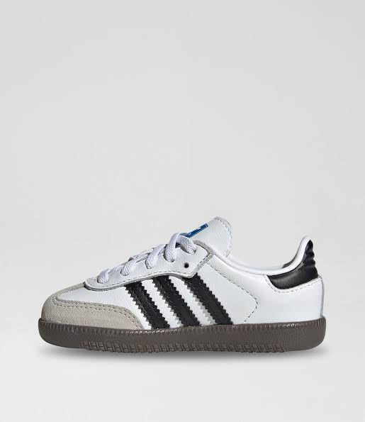 Adidas Samba White & Black Canvas Sneakers