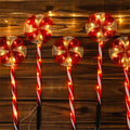 5in1 Light-Up Candy Walking Stick Christmas Decor