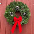 Merry Christmas Wreath Bow