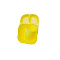 3-in-1 Yellow Kids’ Plastic Plate with Cup
