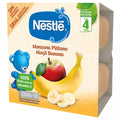 Nestlé Apple & Banana Fruit Puree (4-Pack, 100g cups)