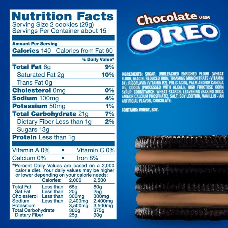 Oreo Chocolate Sandwich Biscuits 68g