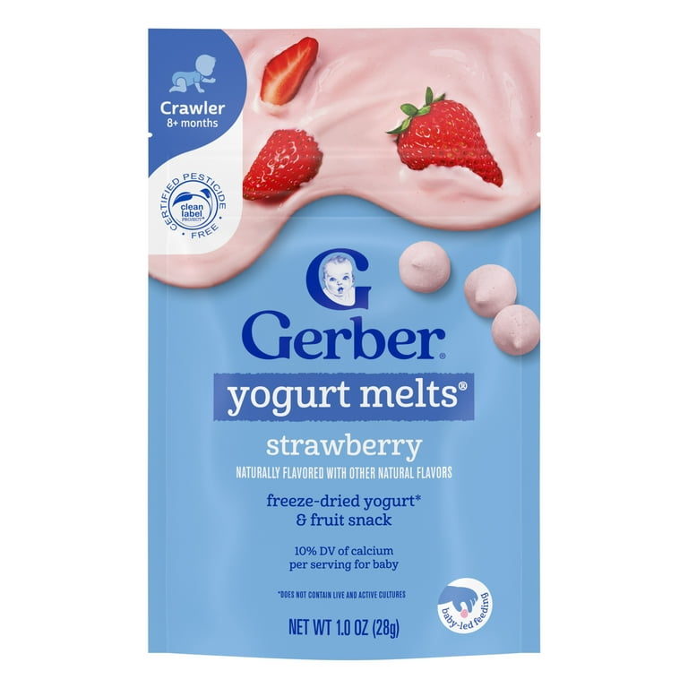 Gerber Strawberry Yogurt Melts Baby Snacks (28g pouch)