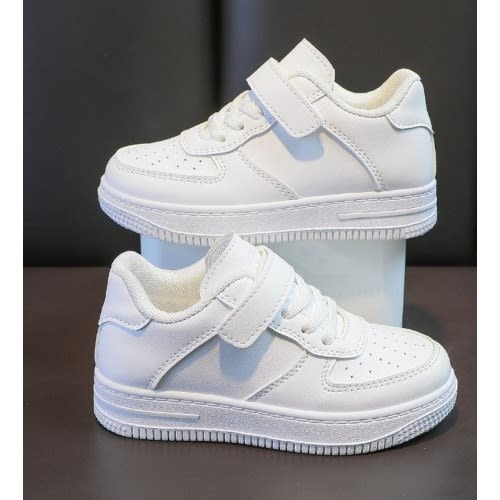 Fashion Kids White Canvas Sneakers (Single Pair)