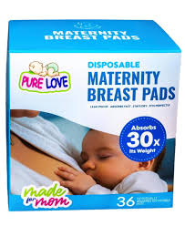Pure Love Disposable Maternity Breast Pads (Pack of 30)