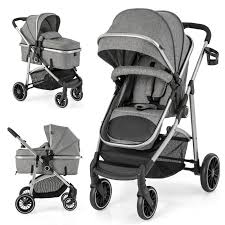 2-in-1 Baby Stroller (Stroller & Carry Cot)