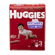 Huggies Little Movers Baby Diapers Size 3 (single Roll)