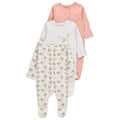 George Baby 3-Pack Sleepsuits (Newborn to 12 Months)