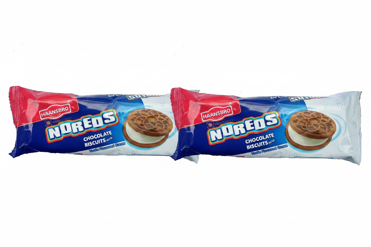 Haansbro Noreos Sandwich Biscuits With Vanilla Flavoured Cream 21g