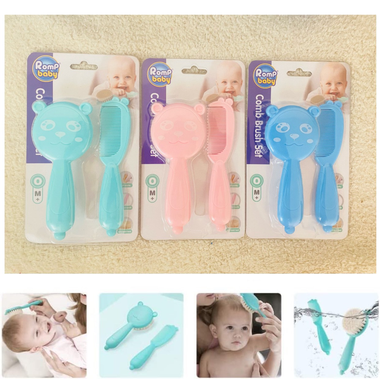 Romp Baby Comb And Brush Set