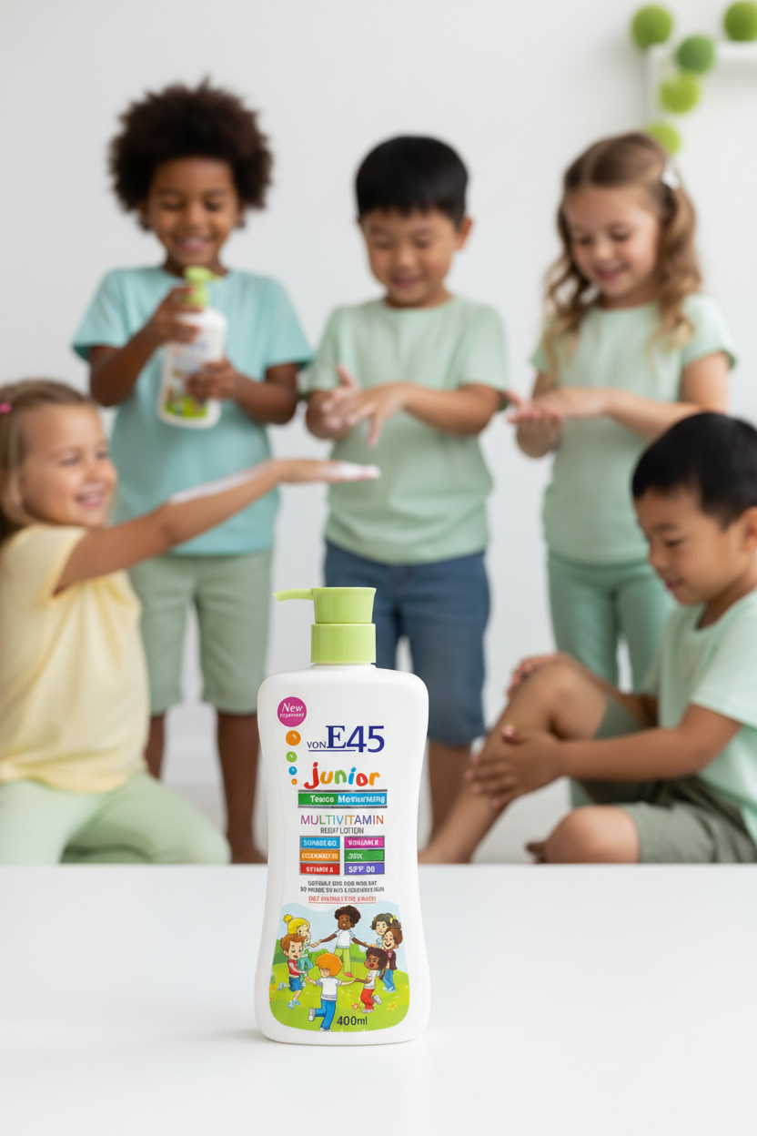 Von E45 Junior Teens Moisturizing Multi Vitamin Body Lotion (400ml).