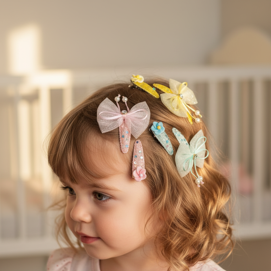 Flower Colorful Girl's Hair Pin (Accessory)