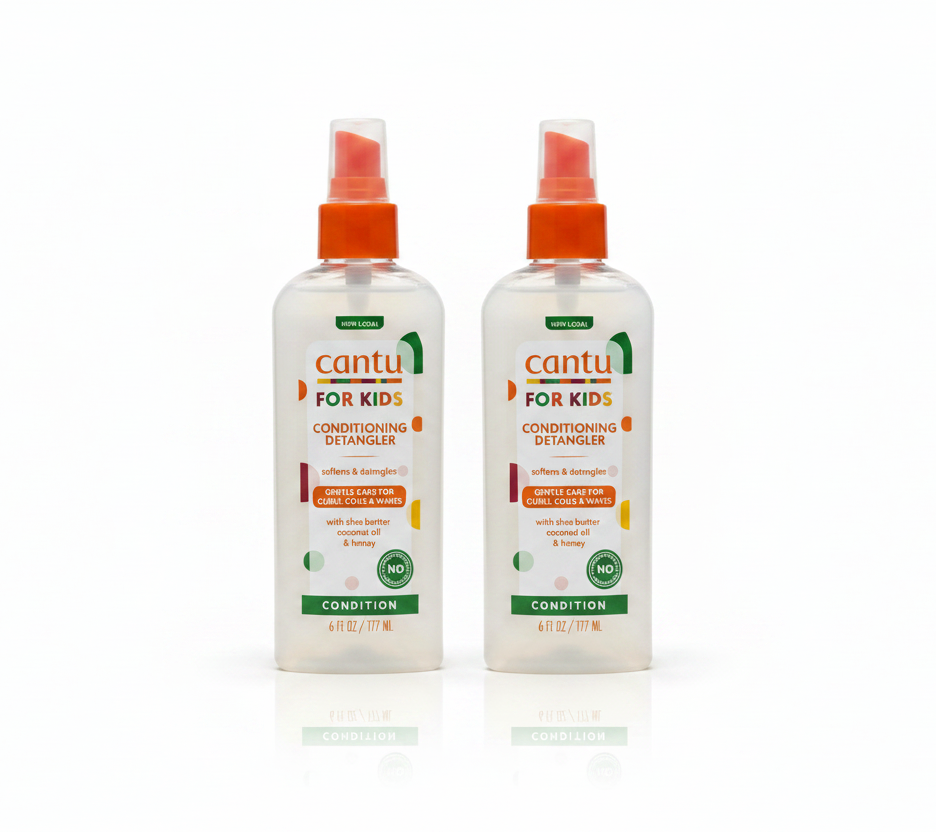 Cantu For Kids Conditioning Detangler Gentle Care For Curls, & Wave (177ml).