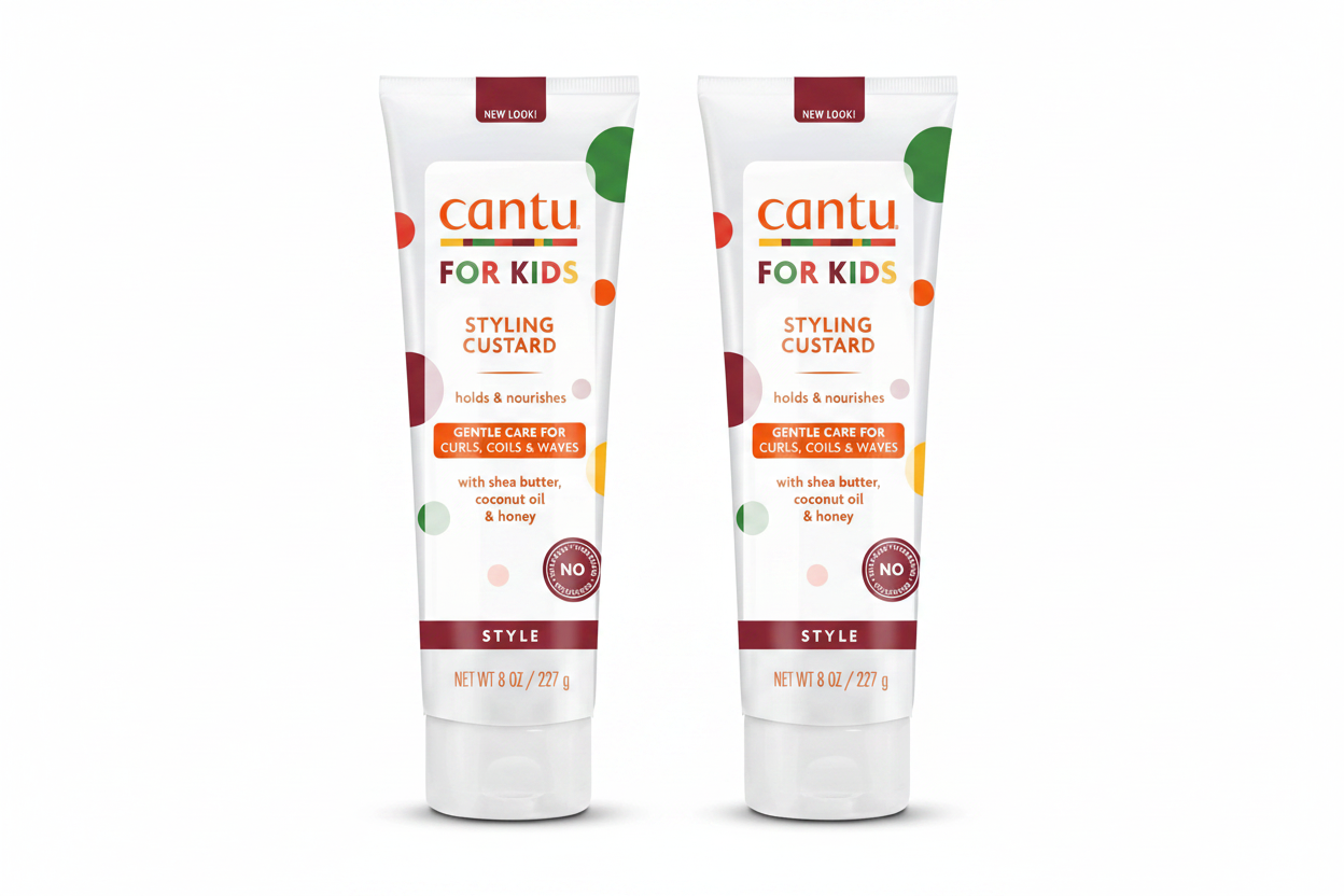 Cantu For Kids Styling Custard Gentle Care For Curls, Coils & Waves 227g.
