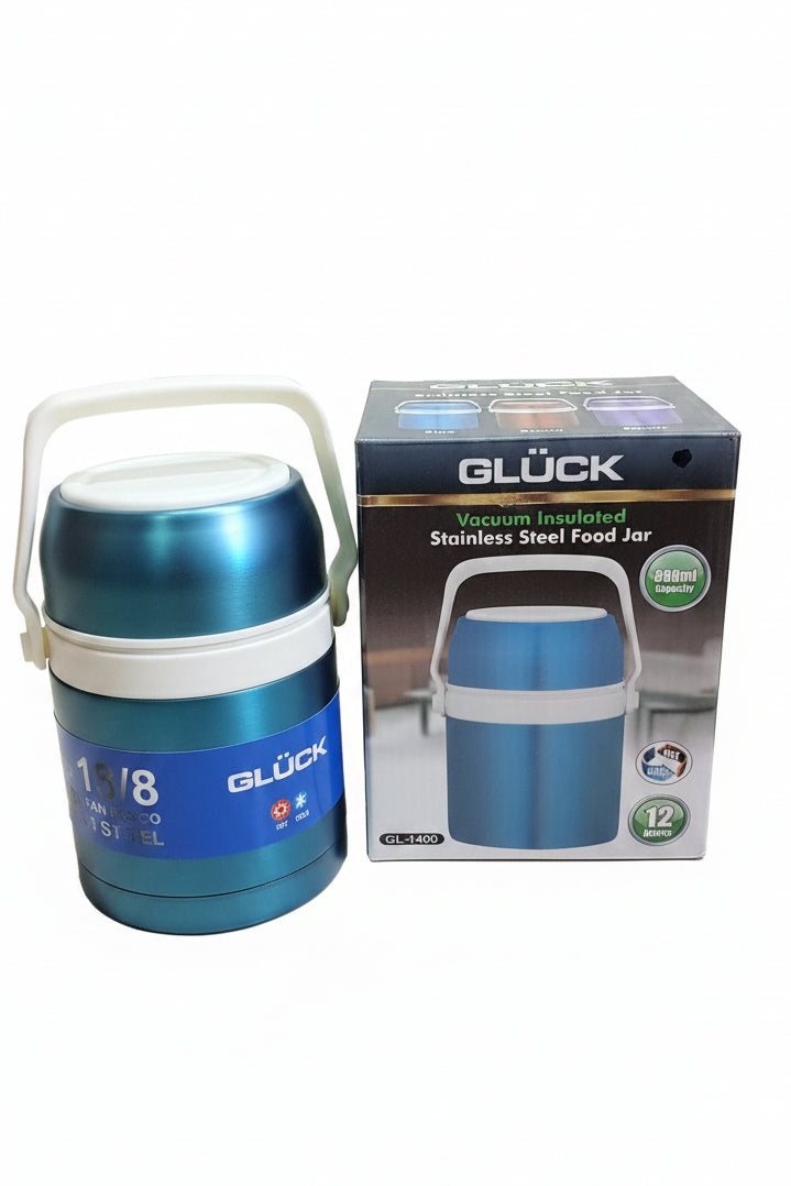 Gluck Vacuum Insulated Stainless Steel Food Jar 800ml.