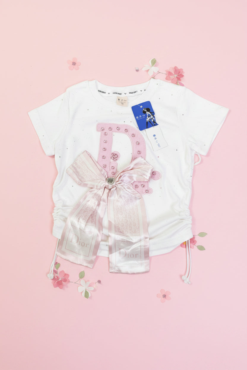 Hone Baby Girls White Top.
