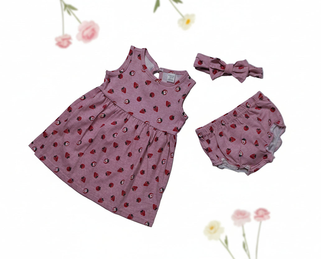 PL: Baby 3 Piece Set Set Gown,Pant and headband