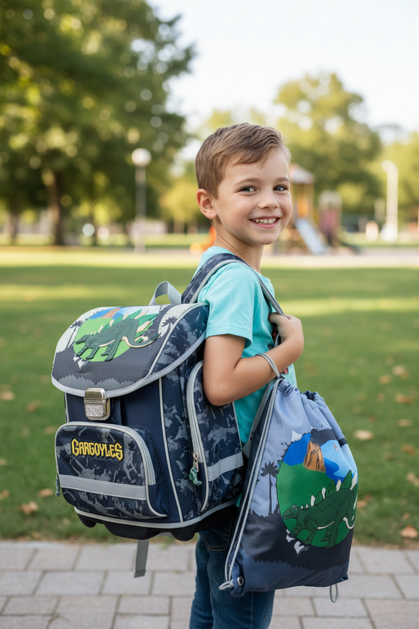 Buddy Dog Gargoyles School Bag.