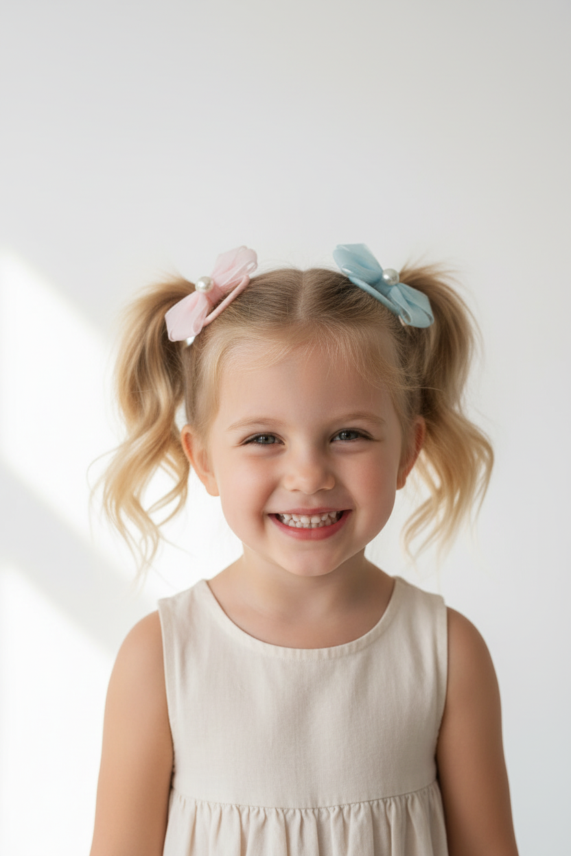 Huayingbingfen Flower Colorful Girls Hair Bead.
