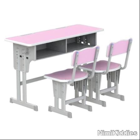 School Double Desk and Chairs