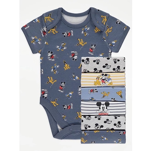 Disney Baby At George Short Sleeve Body Suits 7 Pack set