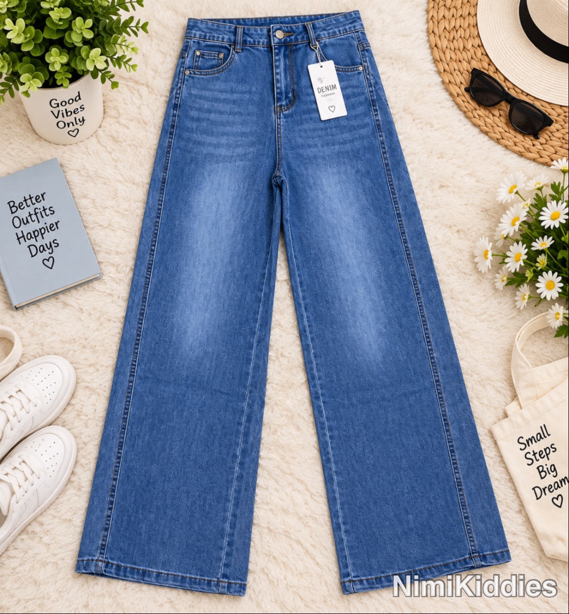 Milainiao girls baggi Jeans Trouser