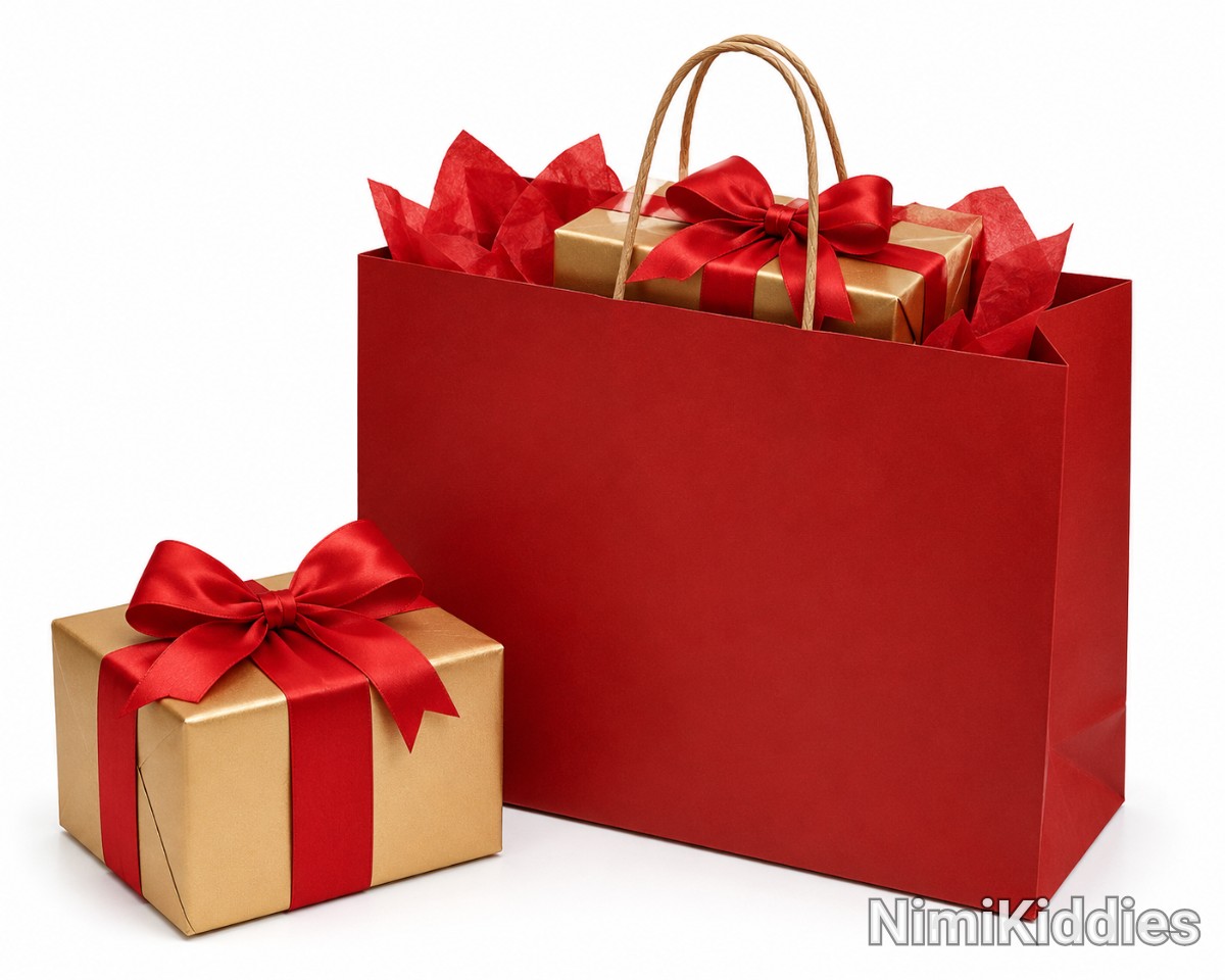 Plain paper gift bag