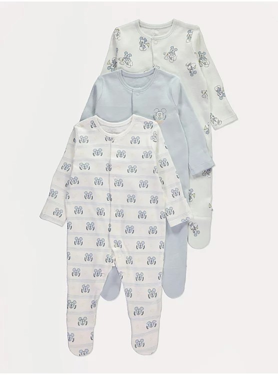 George Baby 3in1 Sleepsuits
