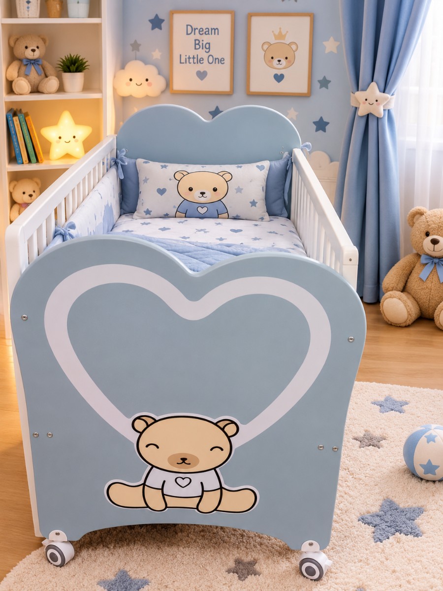 Teddy Heart Dream Bed