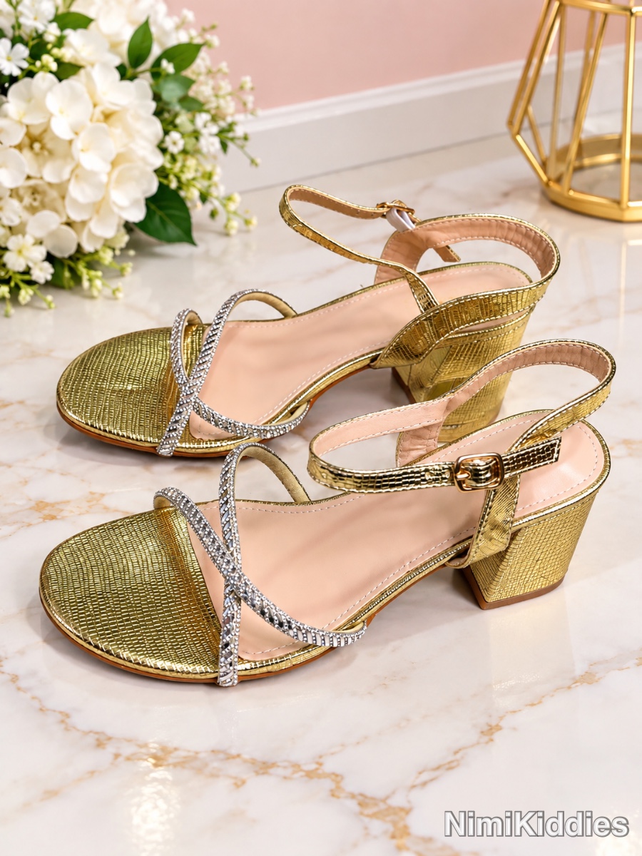 Lelees Girls Block Heel Sandals