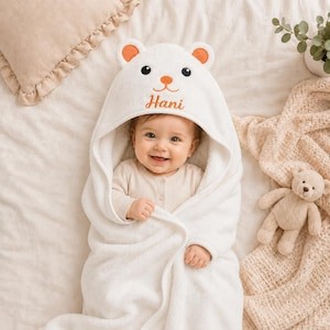 Little Alpaca Baby Hooded Towel Set