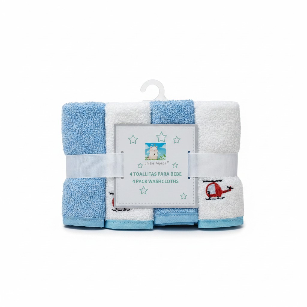 Little Alpaca 4 Pack WashCloth