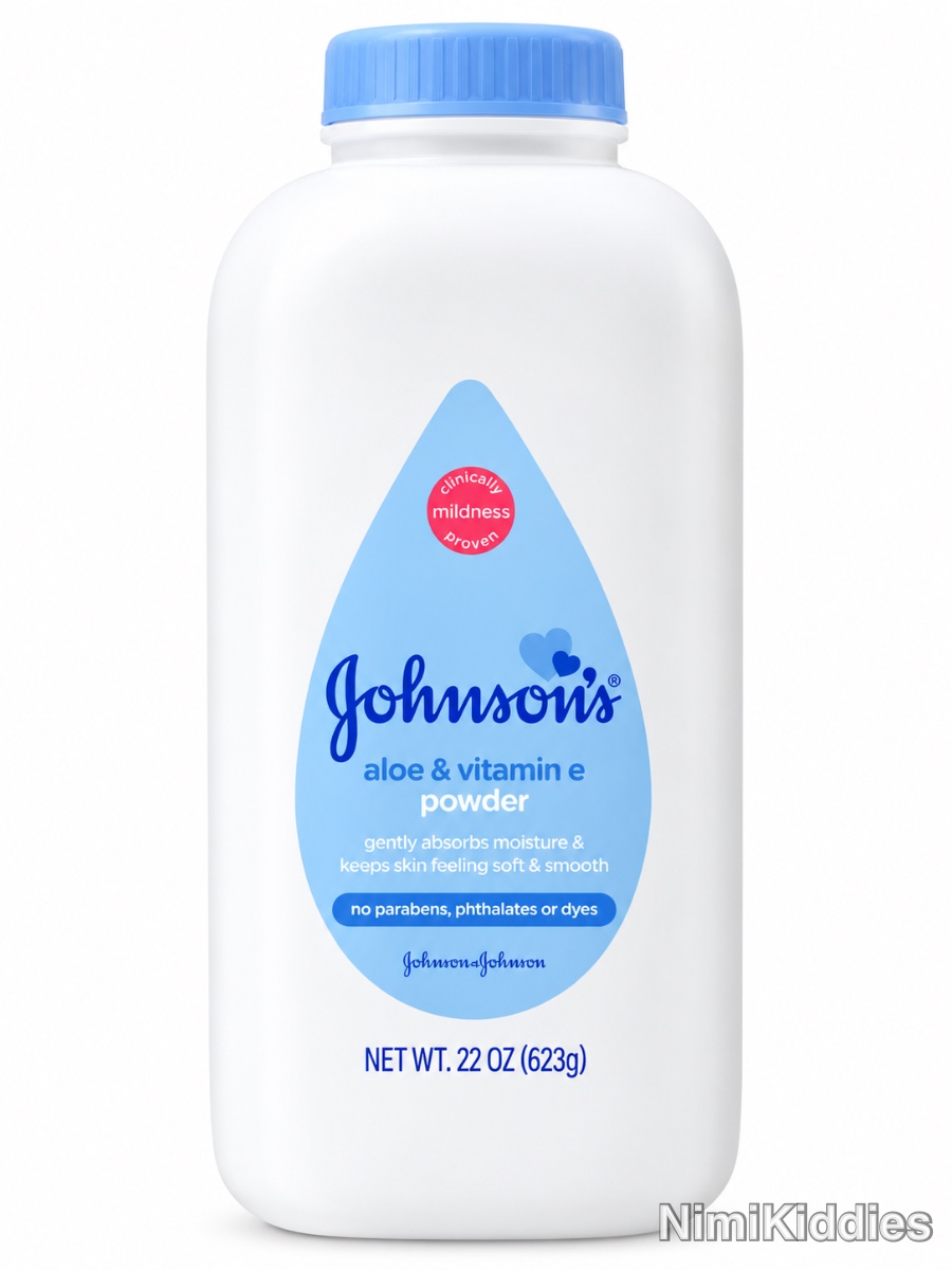 Johnson’s Aloe & Vitamin E Powder 623g.