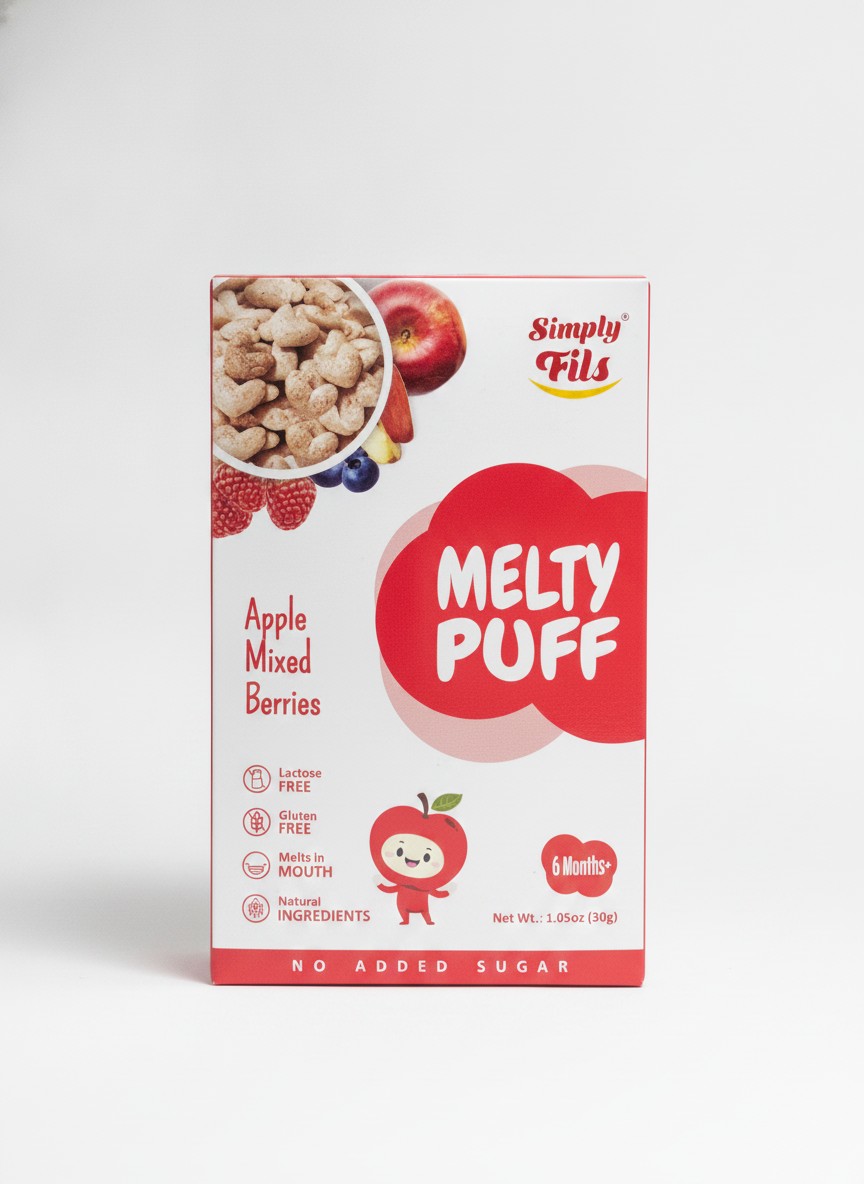Simply Fils Melty Drops Apple Mixed Berries Biscuits 30g (6 Months +).