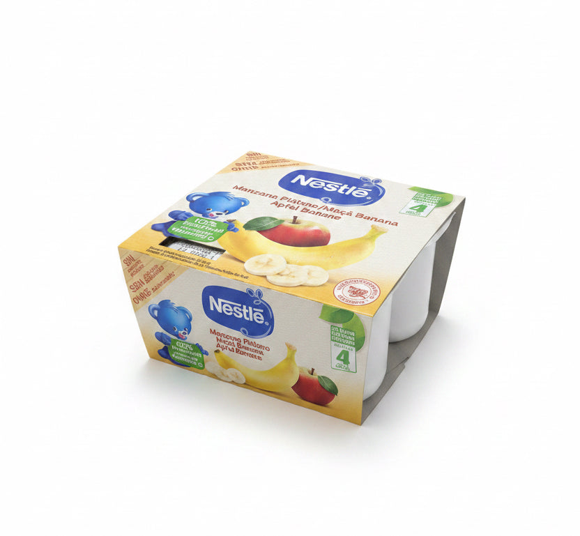 Nestlé Manzana Platano/Maca Banana Apfel Banane (4x400g).