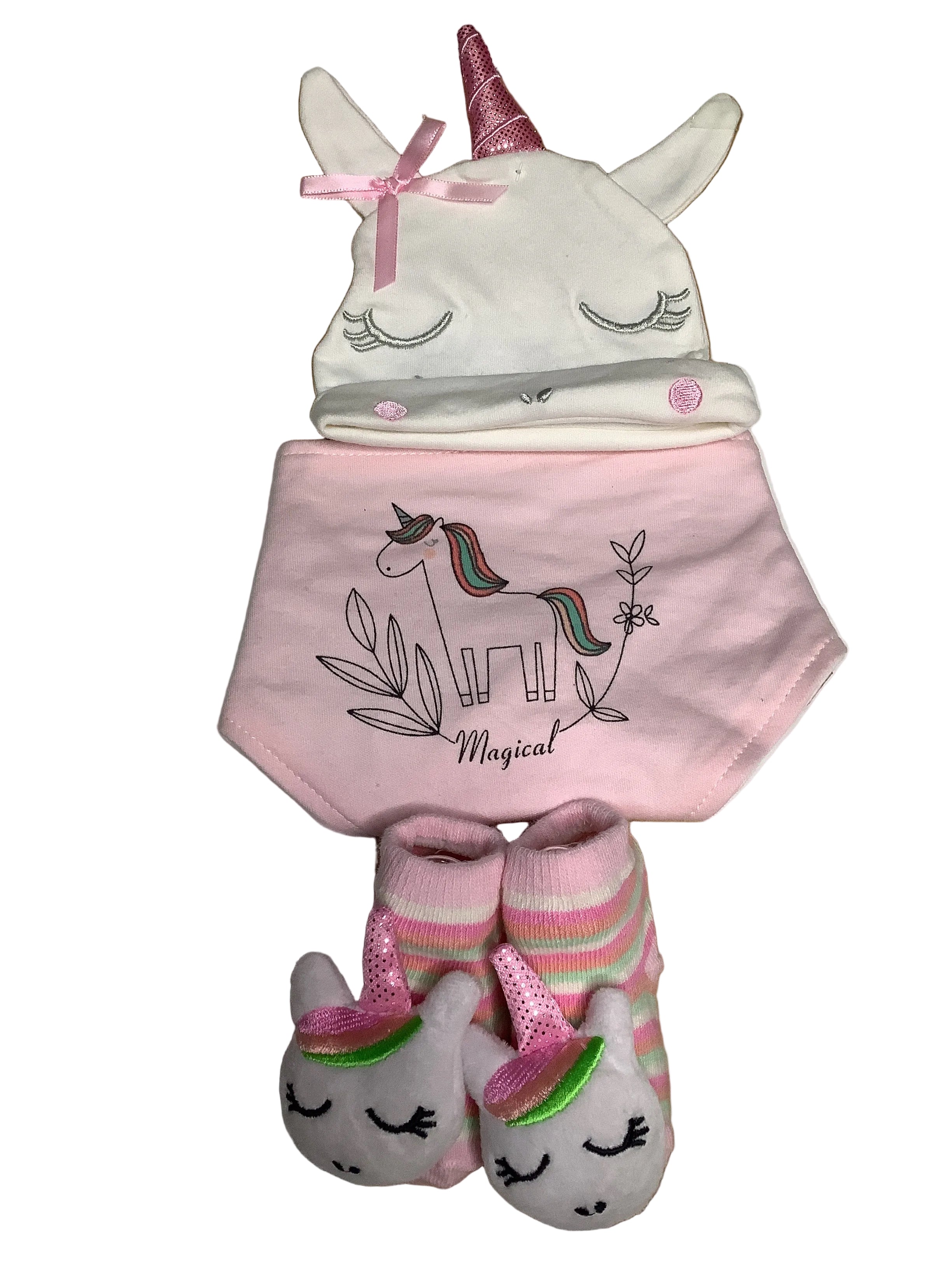 Little Alpaca Baby Set (Hat, Bib & Socks)