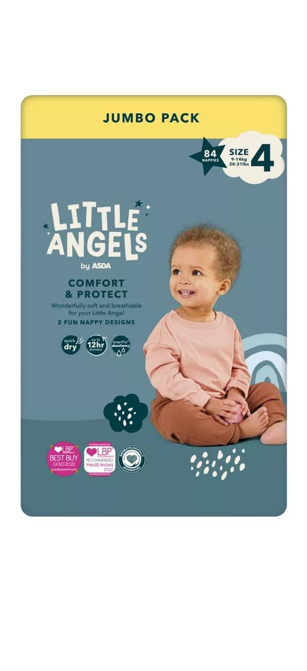 Little Angels Diaper Size4(9-14kg)84pcs