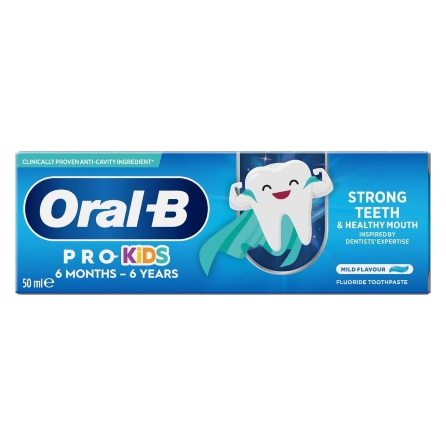 Oral B Pro Kids Fluoride Toothpaste 50ml (6mnths-6yrs)