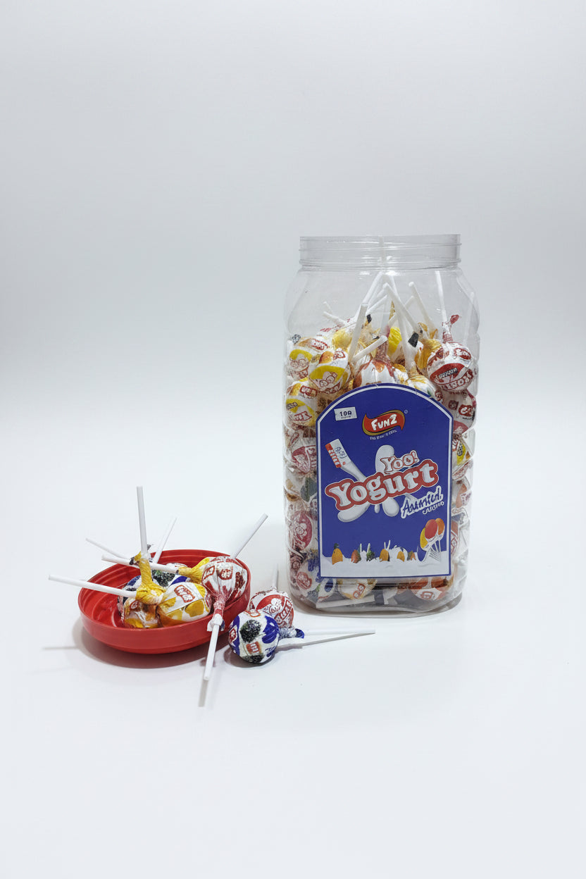 FUN2 YOO! YOGURT ASSORTED LOLLIPOP SWEET